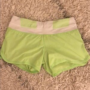 Lululemon green shorts